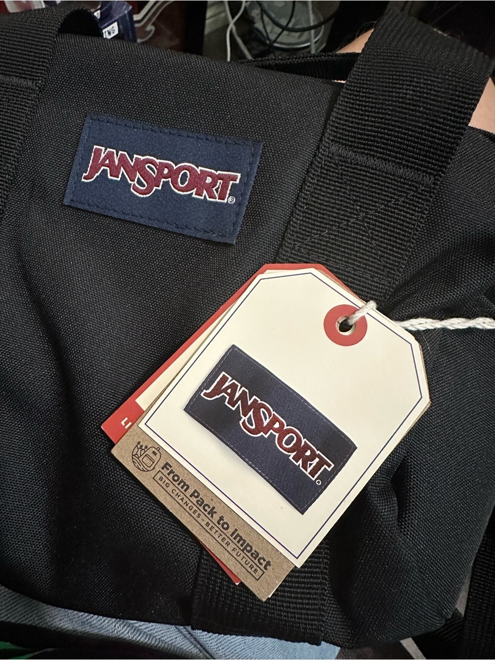 JanSport Weekender Mini Duffel Bag Black - Picture 6 of 9